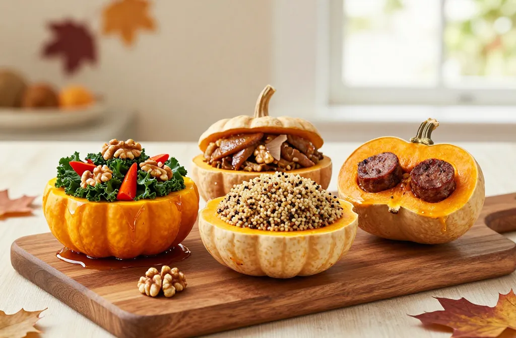 Cozy Autumn Hit: 7 Stuffed Acorn Squash Recipes (Veg, Turkey, Quinoa, Sausage)